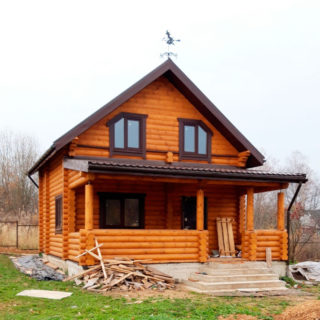 Строительство деревянного дома в п. Рябиновая Поляна