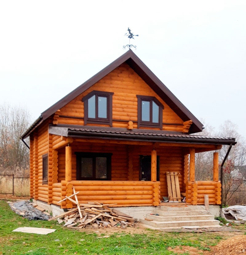 Строительство деревянного дома в п. Рябиновая Поляна