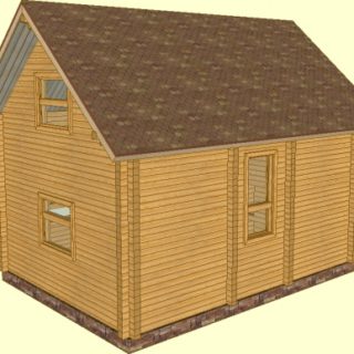 Постройка деревянного дома д. Подснежники (план)