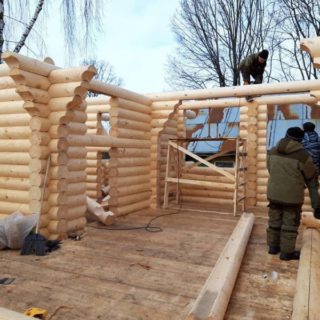 Строительство деревянного дома по ул. Большая Краснофлотская